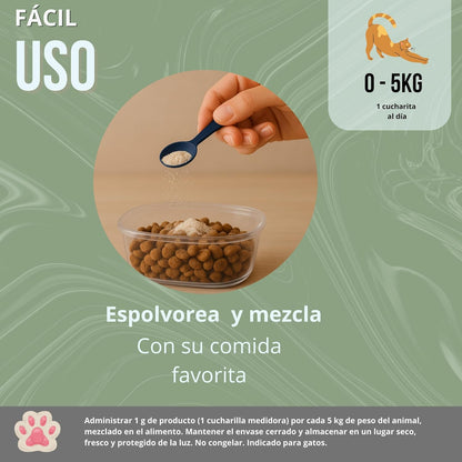 Inmucare Vitamínico Polvo Gatos 300 gr para estimular el apetito,