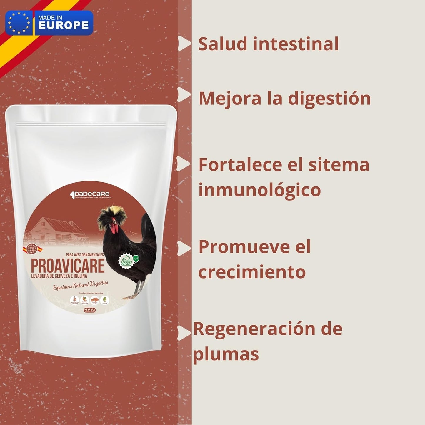 Proavicare - Levadura de Cerveza 1,5kg con Pro y Pre bióticos