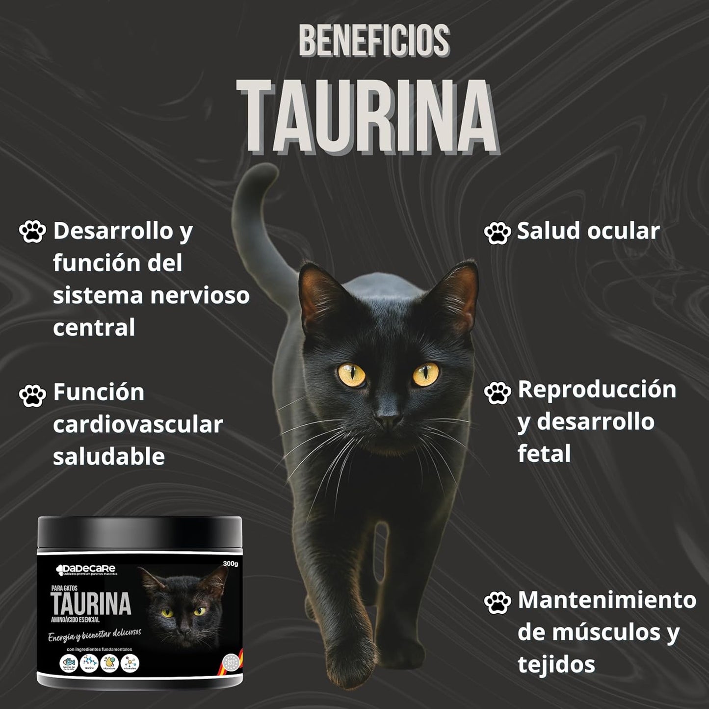 Taurina 300g Sabor Pescado para Gatos