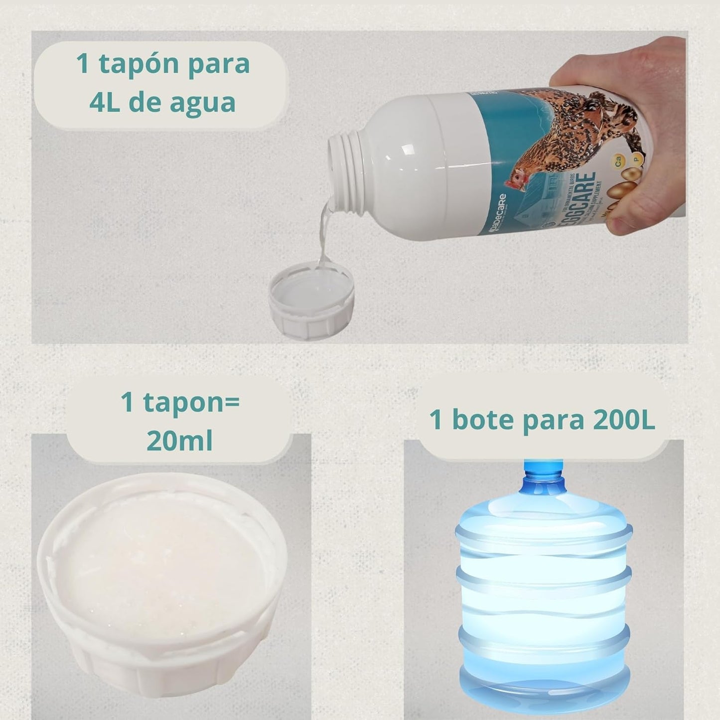 Eggcare - Calcio para Aves 1L