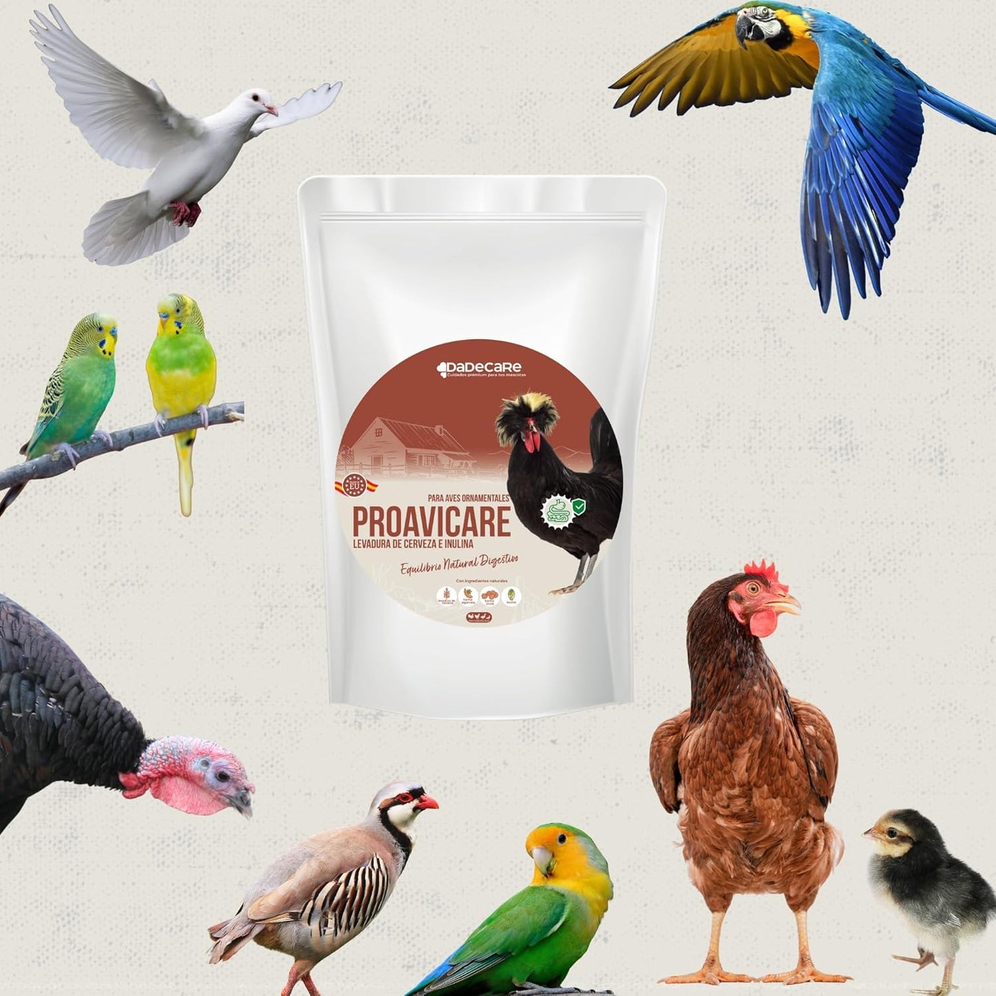 Proavicare - Levadura de Cerveza 1,5kg con Pro y Pre bióticos