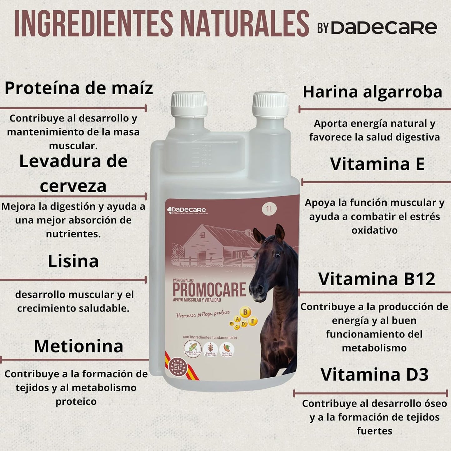 Promocare - Vitaminas Caballos 1L