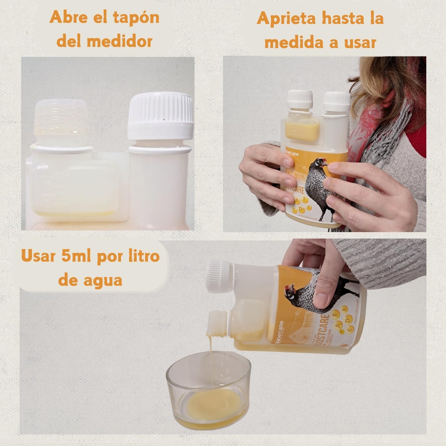 Boostcare - Multivitamínico 6 en 1 250ml Aves | Vitaminas A-E-D-C-B|