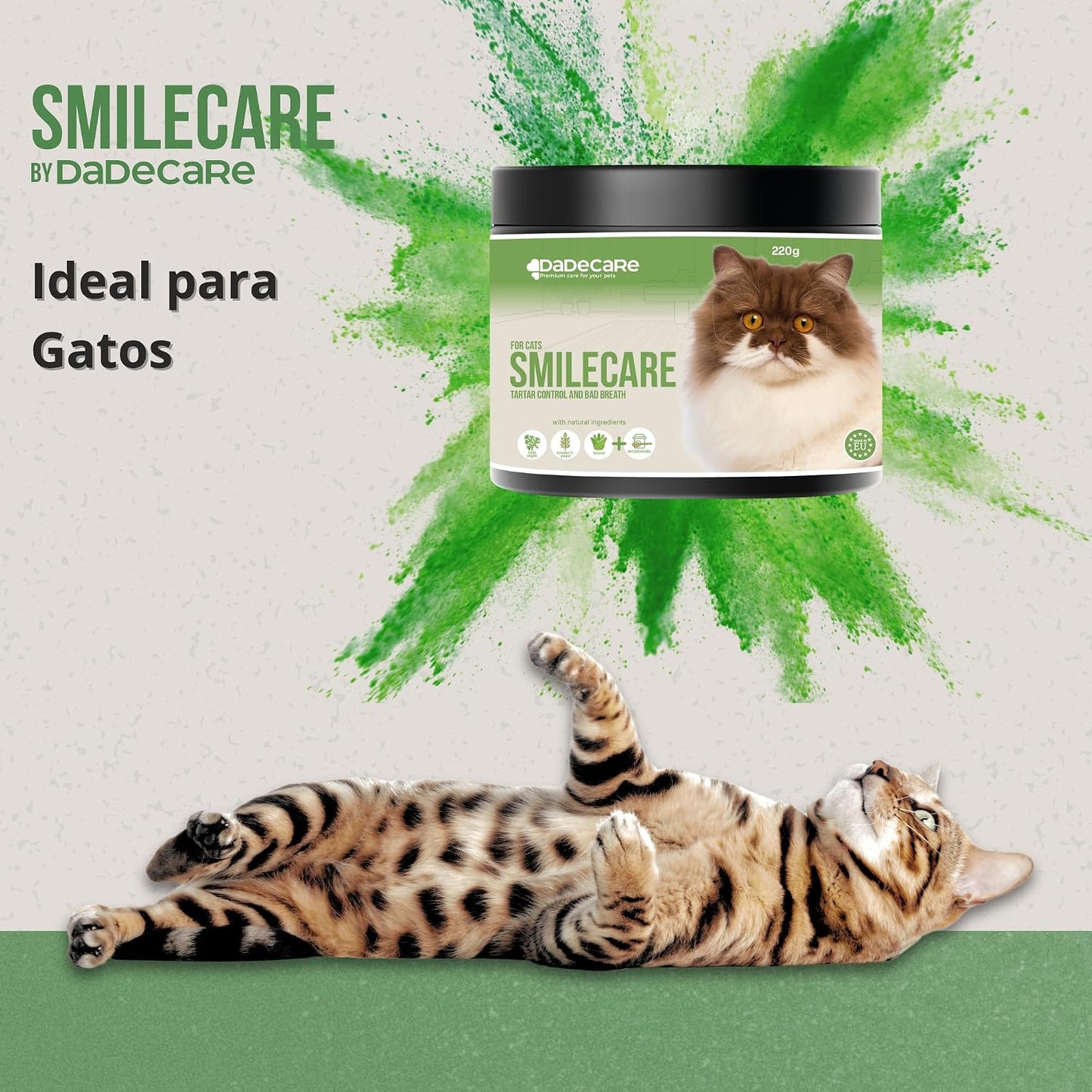Smilecare Polvo Dental para Gatos 220g