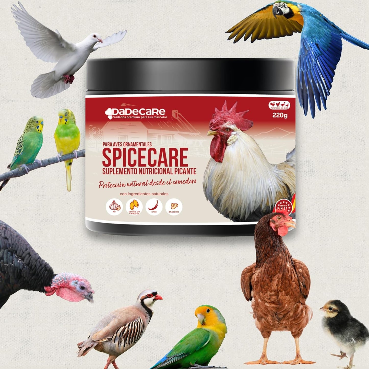 Preventivo Parasitos Internos Natural 220 gr Polvo