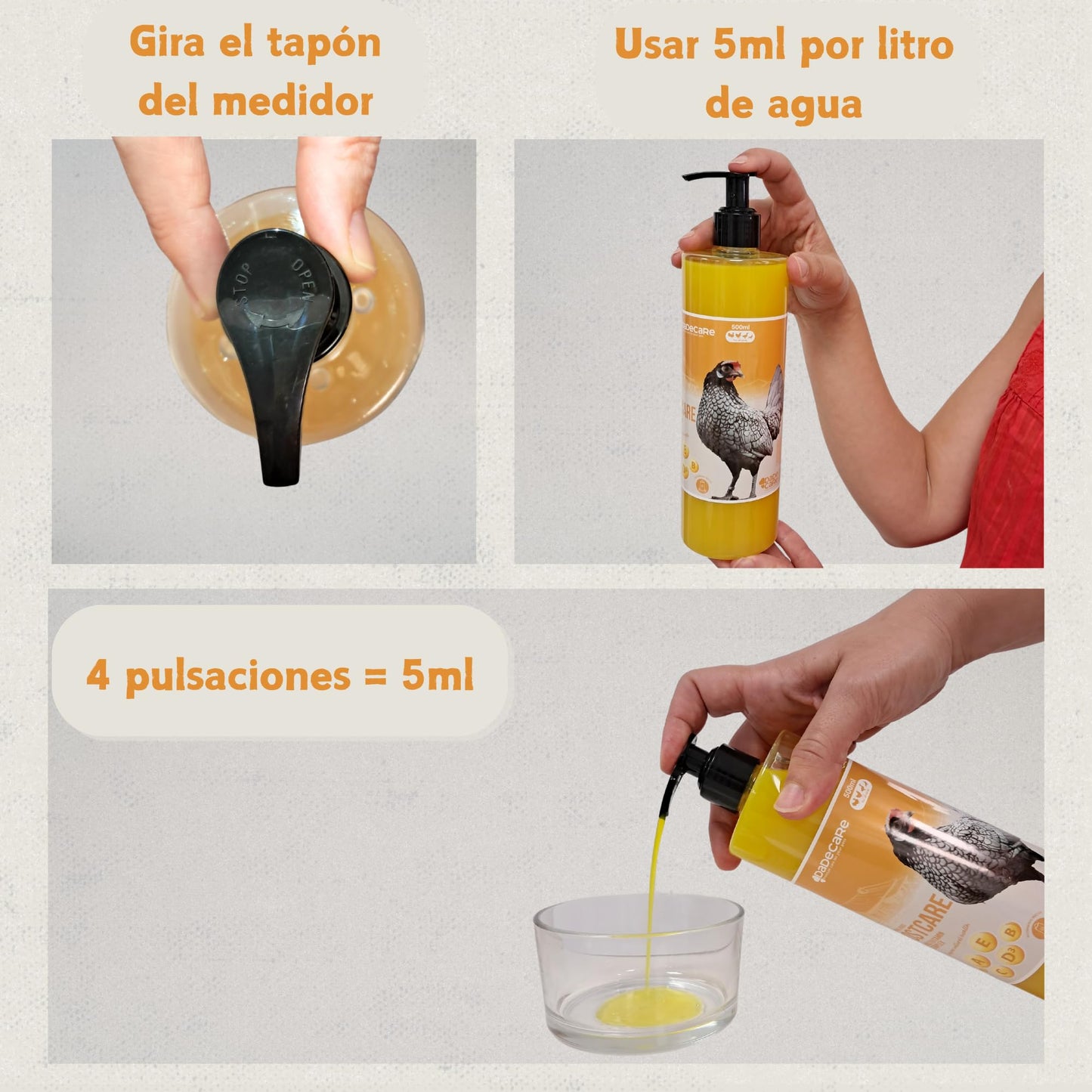 Boostcare - Multivitamínico 6 en 1 250ml Aves | Vitaminas A-E-D-C-B|