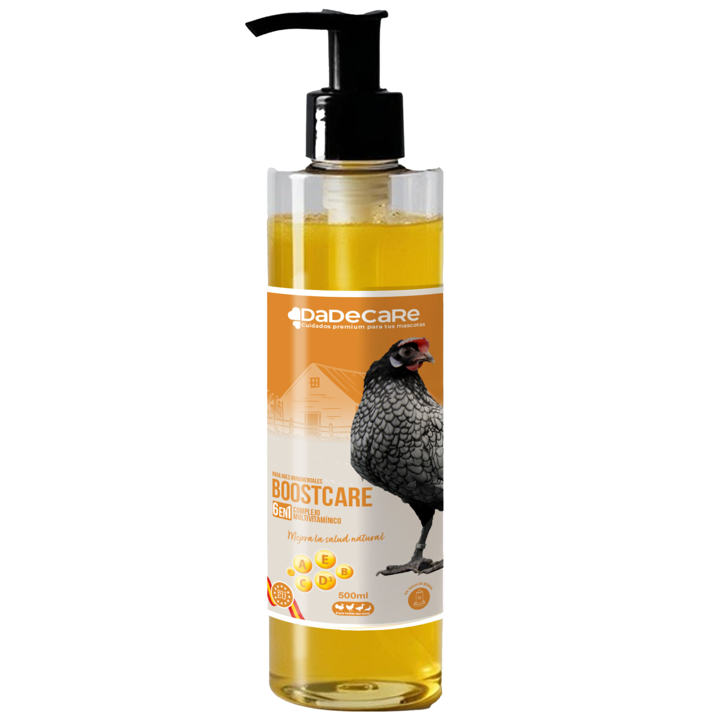 Boostcare - Multivitamínico 6 en 1 250ml Aves | Vitaminas A-E-D-C-B|